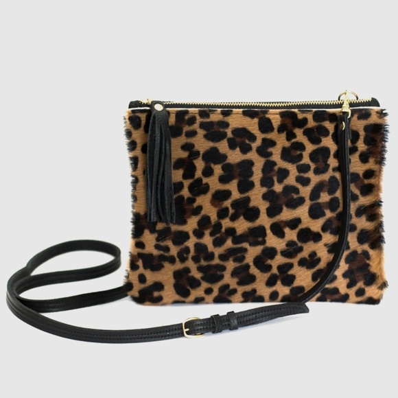 Beaudin Designs Handbags - Caroline Crossbody Leather/Premium Cowhide Leopard Bag by Beaudin Designs